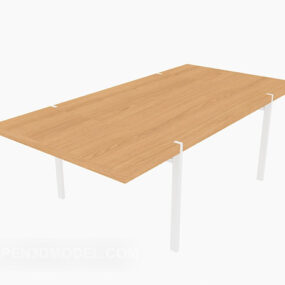 आधुनिक लिविंग रूम आयताकार कॉफी टेबल 3डी मॉडल