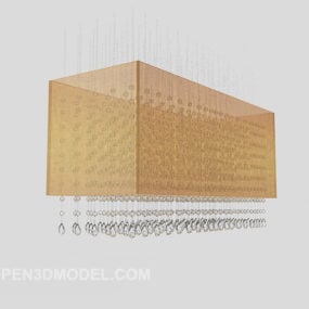 Modern Living Room Crystal Chandelier V1 3d model