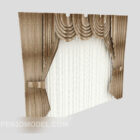 Modernes Wohnzimmer curtain3d-Modell