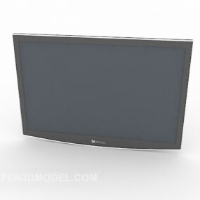 شاشة تلفزيون الحد الأدنى الحديثة نموذج 3D