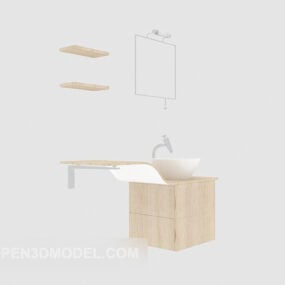 현대 미니멀리스트 욕실 캐비닛 3d 모델