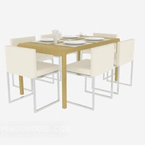 Minimalist Dining Table 3d model