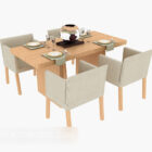 Moderne minimalistische Esstisch-Stuhlsätze