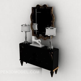 3д модель современного минималистичного кабинета для прихожей