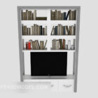Moderní minimalistický šedý televizní kabinet