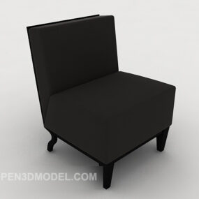현대 미니멀리스트 그레이 홈 의자 3d 모델