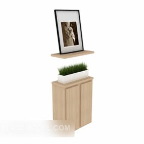 Modern Minimalist Hall Cabinet 3d model