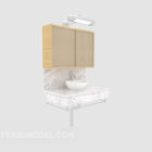 Moderní minimalistická domácí koupelnová skříňka