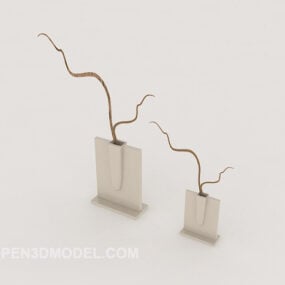 Modern Minimalist Indoor Potted 3d model