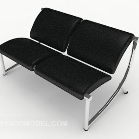 Modern Minimalist Personality Double Sofa 3d model