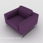 Modern Minimalist Purple Sofa