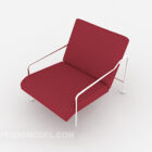Modern Minimalist Red Lounge Chair