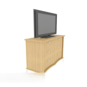 Moderner minimalistischer Seitenschrank, TV-Schrank 3D-Modell