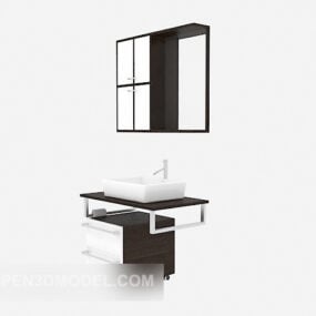 Modern Minimalist Style Bath Cabinet 3d model