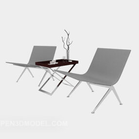 Modernes, minimalistisches Lounge-Stuhl-3D-Modell