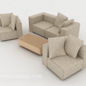 Modern Pattern Sofa 3d model