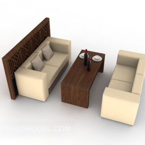 Table contemporaine moderne modèle 3D
