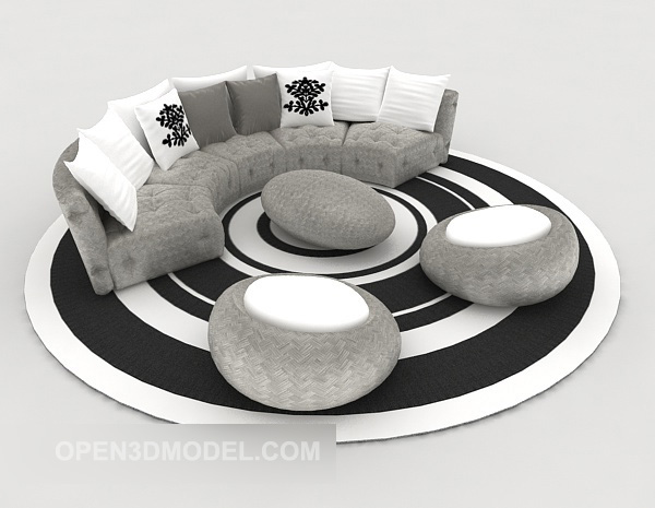 Inicio Diseño moderno sofá gris