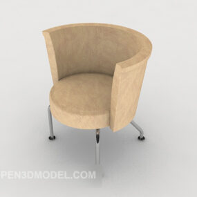 Modernes rundes Freizeitstuhl-3D-Modell für Zuhause