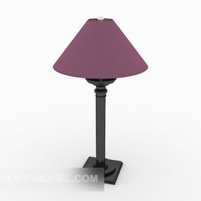 Modern Purple Table Lamp 3d model