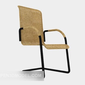 Modern Rattan Lounge Chair 3d model