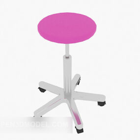 Moderní červená stolička 3D model