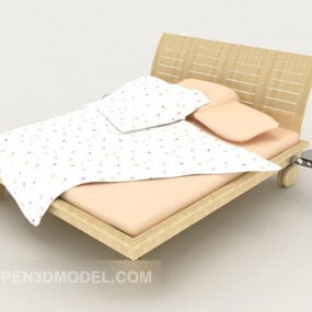 Modern Removable Single Bed Furniture 3d model
