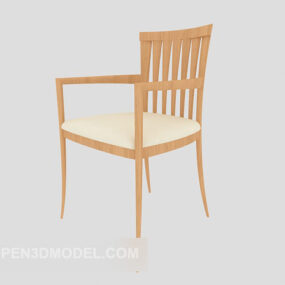Nowoczesne proste krzesło do jadalni Model 3D