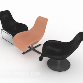 Nowoczesne proste krzesło modowe Model 3D
