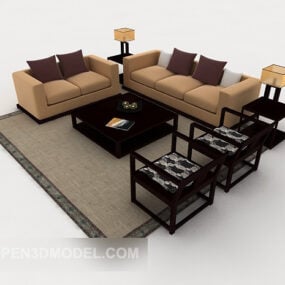 Modern Simple Home Sofa 3d model