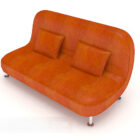 أريكة مزدوجة برتقالية حديثة بسيطة