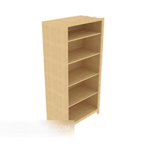 Modern Simple Solid Wood Display Cabinet 3d model