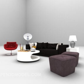 Modern Sofa Table Appreciation 3d model