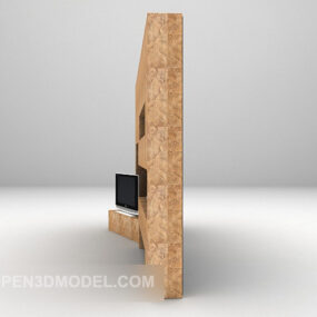 Modernes TV-Wand-3D-Modell