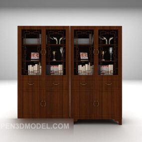 Home Furniture Modern Style Bookcase 3d model