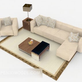 Modern Style Combination Sofa 3d model