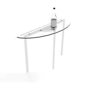 Modern-style Glass-side Table 3d model