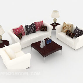Modern Style Home Combination Sofa 3d model