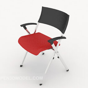 3D-Modell des minimalistischen Freizeitstuhls im modernen Stil