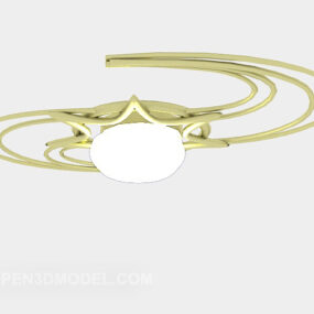 Model 3d Lampu Siling Personaliti Gaya Moden