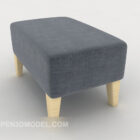 Μοντέρνο στυλ απλό σκαμπό καναπέ τρισδιάστατο μοντέλο