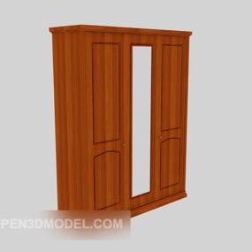 现代风格实木衣柜3d模型