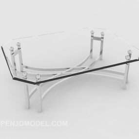 3д модель прозрачного журнального столика в современном стиле
