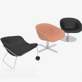 Modern Swivel Chair Pack 3d model
