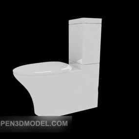 Moderne Toilet Hvid Keramisk 3d model