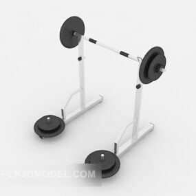 Equipo moderno de levantamiento de pesas modelo 3d