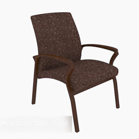 Modern Wooden Lounge Chair 3d model