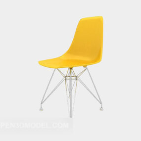Modern Yellow Home Chair 3d model