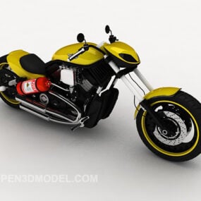 Moto Racing Chopper Design 3d model