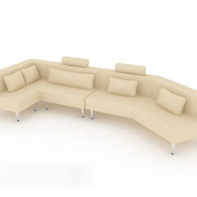 Multi-seaters Home Set Sofa 3d model
